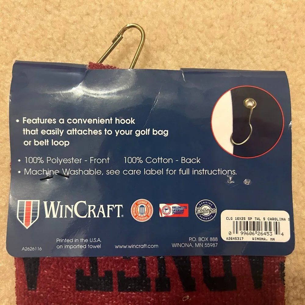 WinCraft Sport Towel With Grommet and Hook, Gameocks, 16